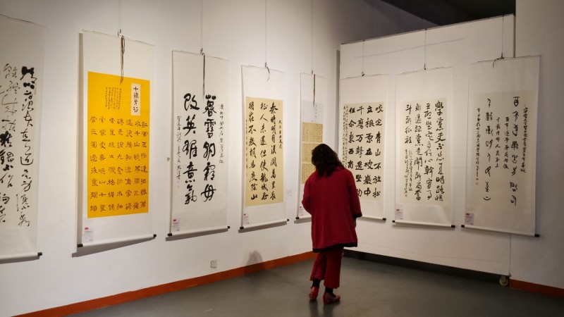 全球华人书法大展暨中国徐悲鸿画院成立30周年国际水墨画邀请展在京开幕